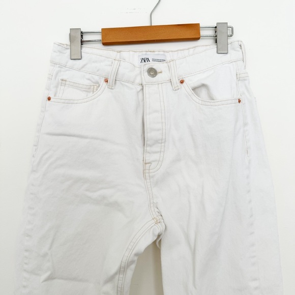 White Straight Leg Denim - Picture 4 of 6